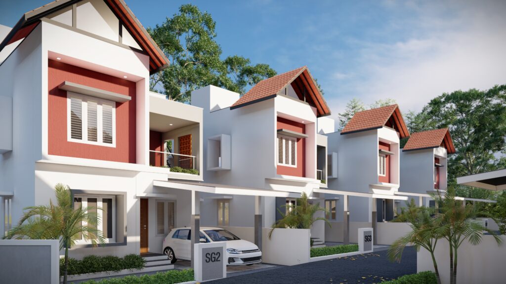 OMG Sovereign villas in angamaly