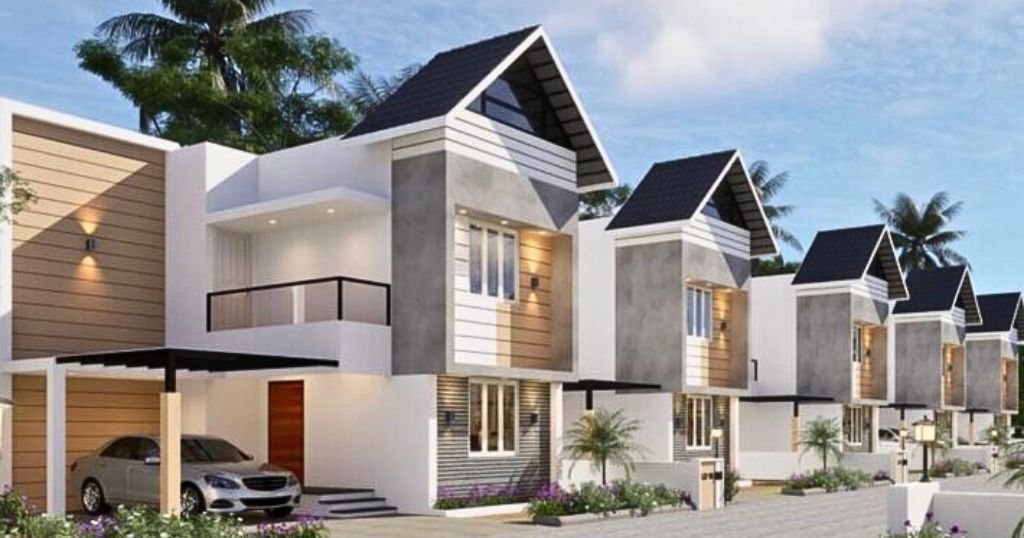Lavender villas in Angamaly